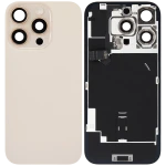 Apple iPhone 16 Pro Back Cover with Magnet Bazel incl NFC and Flash Flex - Desert Titanium Pulled B