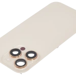 Apple iPhone 16 Pro Back Cover with Magnet Bazel incl NFC and Flash Flex - Desert Titanium Pulled B