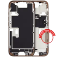 Apple iPhone 16 Pro Middle Frame with Small Parts (No Charger Flex) - Desert Titanium Pulled A