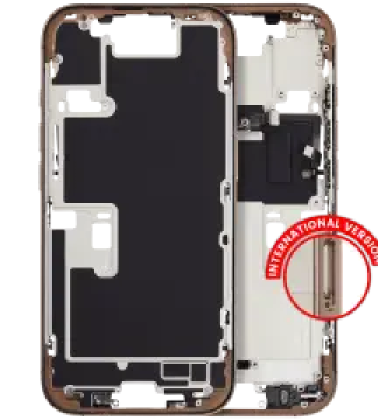 Apple iPhone 16 Pro Middle Frame with Small Parts (No Charger Flex) - Desert Titanium Pulled A