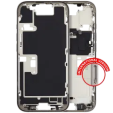 Apple iPhone 16 Pro Middle Frame with Small Parts (No Charger Flex) - Natural Titanium Pulled A