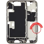 Apple iPhone 16 Pro Middle Frame with Small Parts (No Charger Flex) - Natural Titanium Pulled A