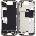 Apple iPhone 16 Pro Middle Frame with Small Parts (No Charger Flex) - Natural Titanium Pulled A