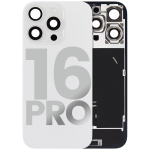 Apple iPhone 16 Pro Back Cover with Magnet Bazel incl NFC and Flash Flex - White Titanium Pulled C