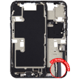 Apple iPhone 16 Pro Middle Frame with Small Parts - Black Titanium Pulled C