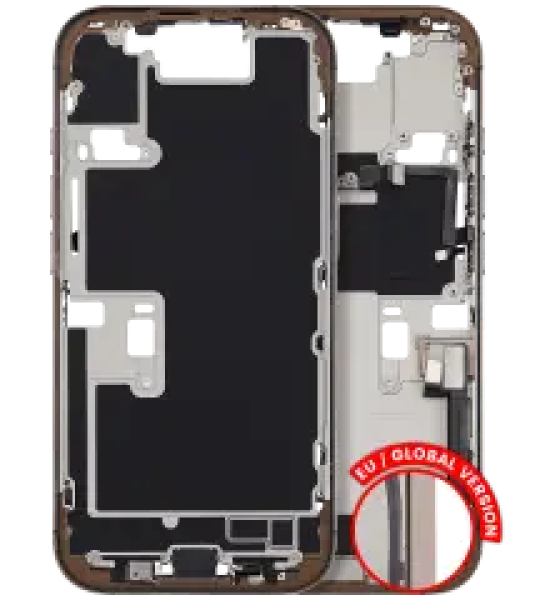 Apple iPhone 16 Pro Middle Frame with Small Parts - Desert Titanium Pulled C