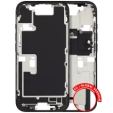 Apple iPhone 16 Pro Middle Frame with Small Parts (No Charger Flex) - Black Titanium Pulled A