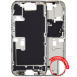 Apple iPhone 16 Pro Middle Frame with Small Parts (No Charger Flex) - White Titanium Pulled B