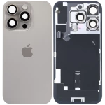 Apple iPhone 16 Pro Back Cover with Magnet Bazel incl NFC and Flash Flex - Natural Titanium Service Pack