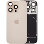Apple iPhone 16 Pro Back Cover with Magnet Bazel incl NFC and Flash Flex - Desert Titanium Service Pack