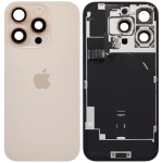 Apple iPhone 16 Pro Back Cover with Magnet Bazel incl NFC and Flash Flex - Desert Titanium Service Pack