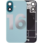 Apple iPhone 16 Back Cover with Magnet Bazel incl NFC and Flash Flex - Teal Pulled A
