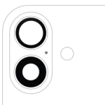 Apple iPhone 16 / 16 Plus Back Camera Lens 2 Piece Set OEM-Equivalent