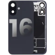 Apple iPhone 16 Back Cover with Magnet Bazel incl NFC and Flash Flex - Black Pulled B