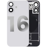 Apple iPhone 16 Back Cover with Magnet Bazel incl NFC and Flash Flex - White Pulled B