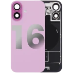 Apple iPhone 16 Back Cover with Magnet Bazel incl NFC and Flash Flex - Pink Pulled B