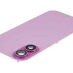 Apple iPhone 16 Back Cover with Magnet Bazel incl NFC and Flash Flex - Pink Pulled B