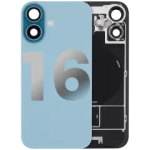 Apple iPhone 16 Back Cover with Magnet Bazel incl NFC and Flash Flex - Teal Pulled B
