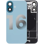 Apple iPhone 16 Back Cover with Magnet Bazel incl NFC and Flash Flex - Teal Pulled B