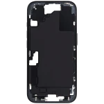Apple iPhone 16 Middle Frame with Small Parts (No Charger Flex) - Black Pulled A