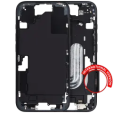 Apple iPhone 16 Middle Frame with Small Parts (No Charger Flex) - Black Pulled A