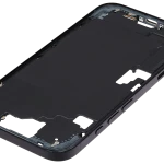 Apple iPhone 16 Middle Frame with Small Parts (No Charger Flex) - Black Pulled A