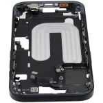 Apple iPhone 16 Middle Frame with Small Parts (No Charger Flex) - Black Pulled A