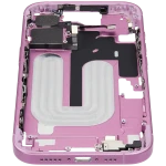 Apple iPhone 16 Middle Frame with Small Parts (No Charger Flex) - Pink Pulled A