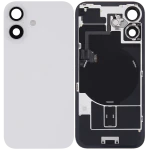 Apple iPhone 16 Back Cover with Magnet Bazel incl NFC and Flash Flex - White Pulled A