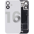 Apple iPhone 16 Back Cover with Magnet Bazel incl NFC and Flash Flex - White Pulled C