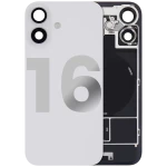 Apple iPhone 16 Back Cover with Magnet Bazel incl NFC and Flash Flex - White Pulled C
