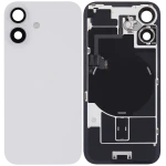 Apple iPhone 16 Back Cover with Magnet Bazel incl NFC and Flash Flex - White Pulled C