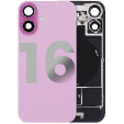 Apple iPhone 16 Back Cover with Magnet Bazel incl NFC and Flash Flex - Pink Pulled C
