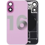 Apple iPhone 16 Back Cover with Magnet Bazel incl NFC and Flash Flex - Pink Pulled C