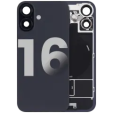 Apple iPhone 16 Back Cover with Magnet Bazel incl NFC and Flash Flex - Black Pulled C