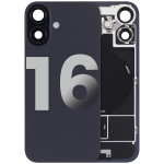 Apple iPhone 16 Back Cover with Magnet Bazel incl NFC and Flash Flex - Black Pulled C