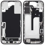 Apple iPhone 16 Middle Frame with Small Parts - White Pulled C