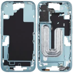 Apple iPhone 16 Middle Frame with Small Parts (No Charger Flex) - Teal Pulled C