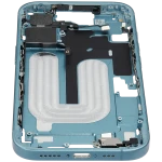 Apple iPhone 16 Middle Frame with Small Parts (No Charger Flex) - Teal Pulled C