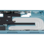 Apple iPhone 16 Middle Frame with Small Parts (No Charger Flex) - Teal Pulled C