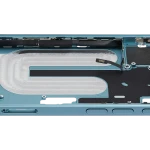 Apple iPhone 16 Middle Frame with Small Parts (No Charger Flex) - Teal Pulled C