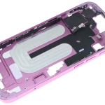 Apple iPhone 16 Middle Frame with Small Parts (No Charger Flex) - Pink Pulled C