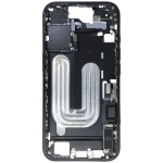 Apple iPhone 16 Middle Frame with Small Parts - Black Pulled B