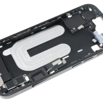 Apple iPhone 16 Middle Frame with Small Parts - Black Pulled B
