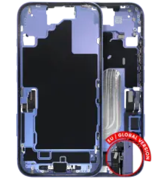 Apple iPhone 16 Middle Frame with Small Parts - Ultramarine Pulled C