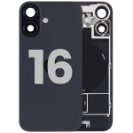 Apple iPhone 16 Back Cover with Magnet Bazel incl NFC and Flash Flex - Black Pulled A