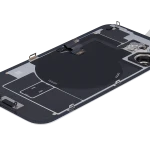Apple iPhone 16 Back Cover with Magnet Bazel incl NFC and Flash Flex - Black Pulled A