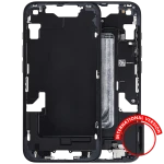 Apple iPhone 16 Middle Frame with Small Parts (No Charger Flex) - Black Pulled A