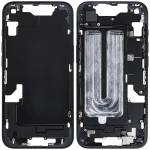 Apple iPhone 16 Middle Frame with Small Parts (No Charger Flex) - Black Pulled A