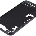 Apple iPhone 16 Middle Frame with Small Parts (No Charger Flex) - Black Pulled A